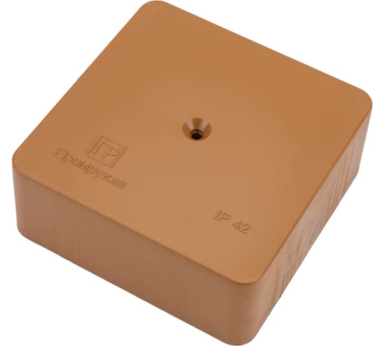 Изображение товара Универсальная коробка Промрукав для кабель-канала 40-0450 безгалогенная HF бук 75х75х30 1 шт 40-0450-8001