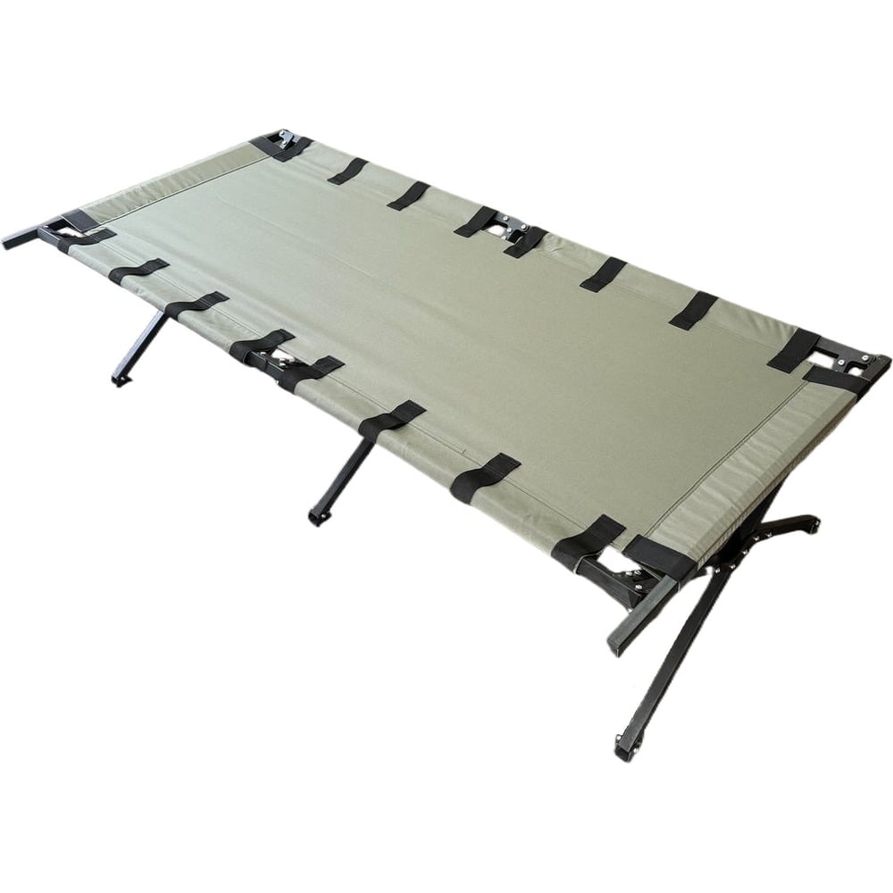 Изображение товара Походная раскладная кровать WESO КПР-80-C FB-80 туристическая, сталь, 2000х800 мм, хаки