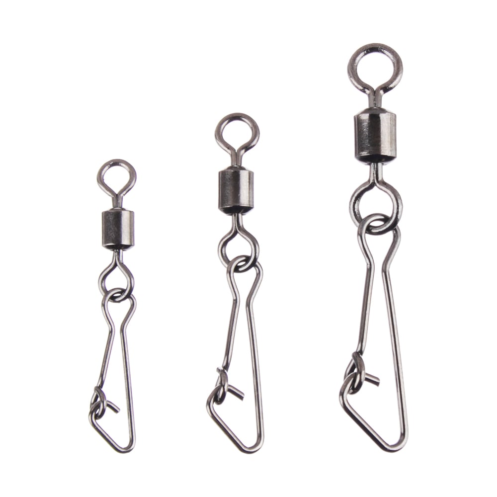 Изображение товара Набор вертлюгов с карабином AZOR FISHING 5шт №8, 10, 12 для рыбалки