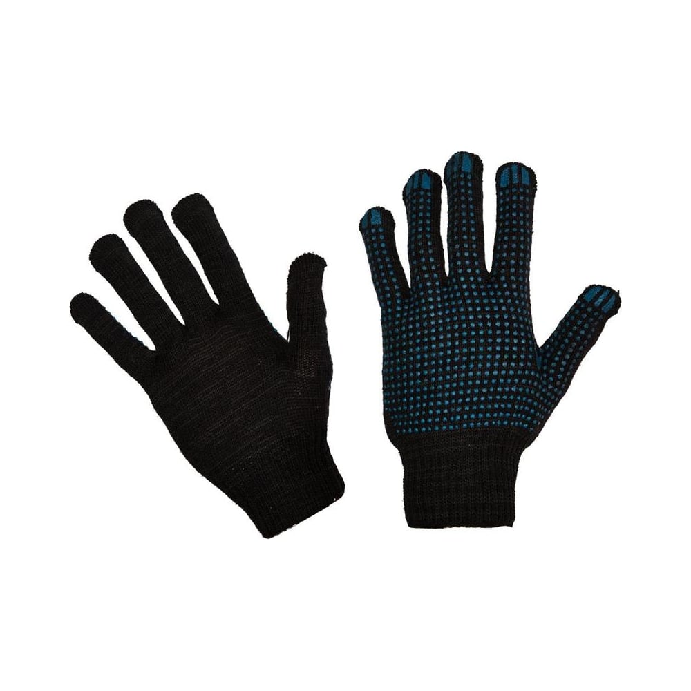 Защитные трикотажные перчатки ООО Комус, цвет черный, размер универсальный 678209 - фото 1