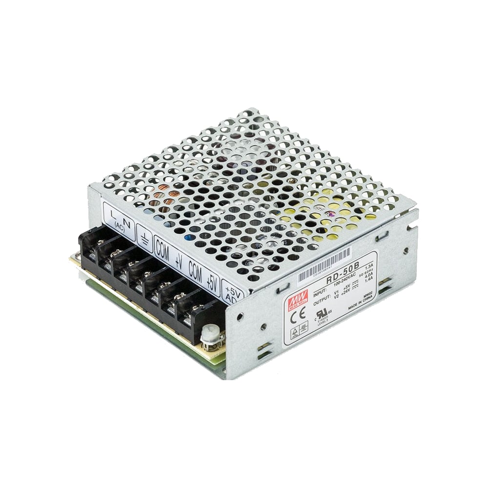 Изображение товара Источник питания AC/DC Mean Well RD-50B 50 Вт с защитой от короткого замыкания
