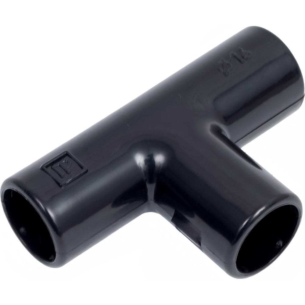 Изображение товара Разборный тройник Промрукав черный д16 70шт PR13.0195 для труб 16 мм