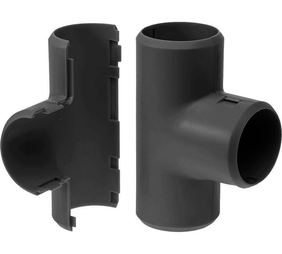 Изображение товара Разборный тройник Промрукав черный д25 30шт PR13.0197