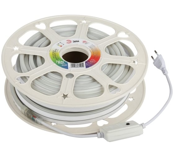 Изображение товара Светодиодная неоновая лента ЭРА n5050 72-ip67-220v-20m-rgb многоцветная Б0053983
