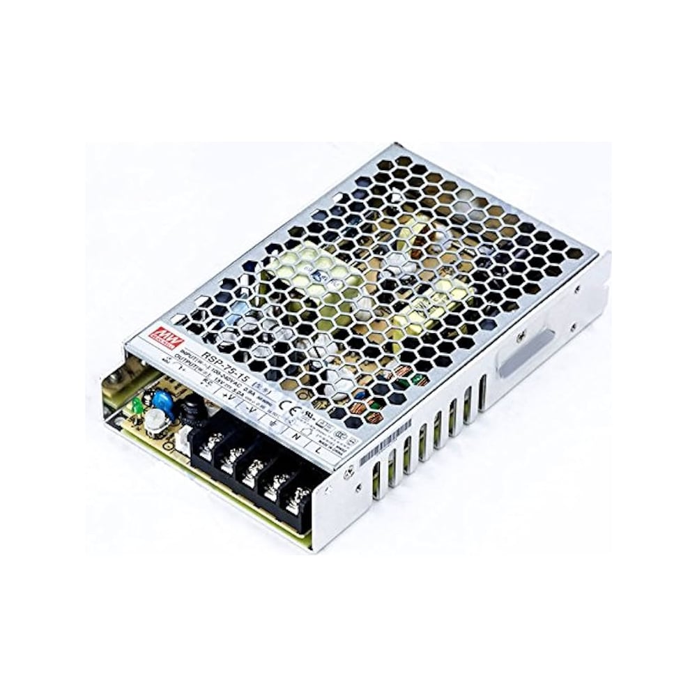 Изображение товара Источник питания Mean Well RSP-75-15 AC-DC 75Вт 15В без вентилятора компактный