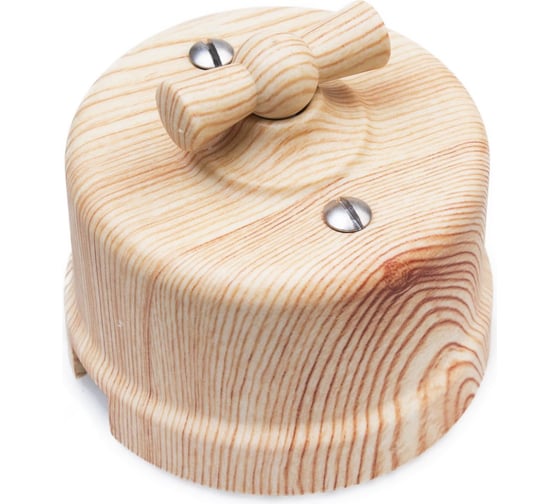 Изображение товара Проходной выключатель Electraline на два положения, Карельская сосна В1-202-13