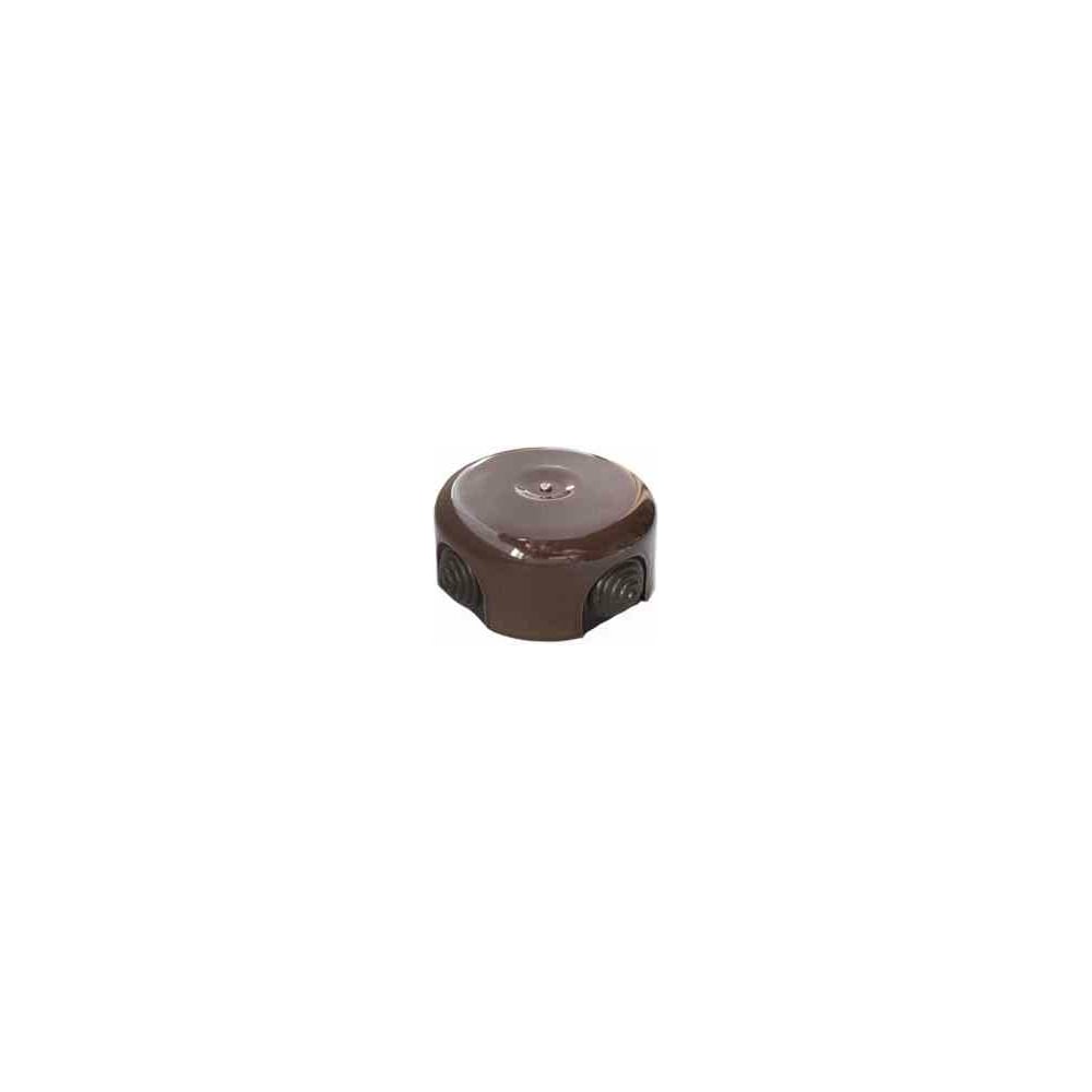 фото Распределительная коробка electraline 78 мм керамическая, коричневая b1-521-02