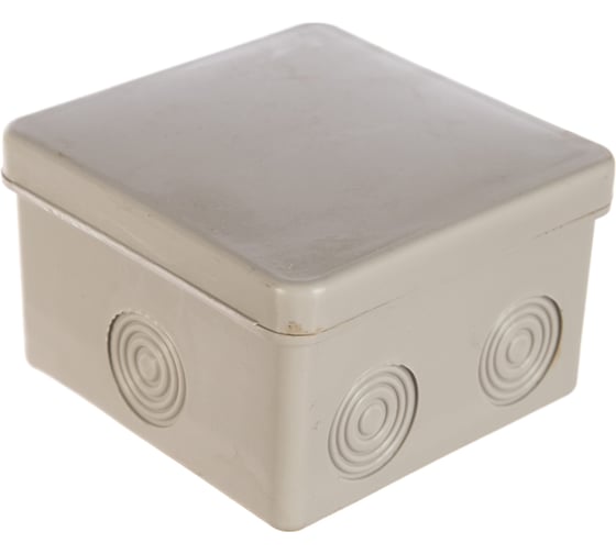 Изображение товара Распаечная коробка ЭРА открытой установки КОР 80х80х50мм без гермовводов 7 вх. IP54 Б0037442