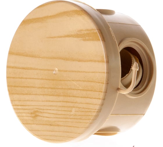 Изображение товара Распаечная коробка ЭРА открытой установки КОР сосна 65х40мм с гермовводами 4 вх. IP54 Б0043231