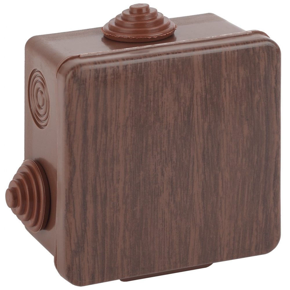 Распаячная коробка открытой установки ЭРА коробка для кондитерских изделий с pvc крышкой счастье в каждом дне 10 5 × 10 5 × 3 см