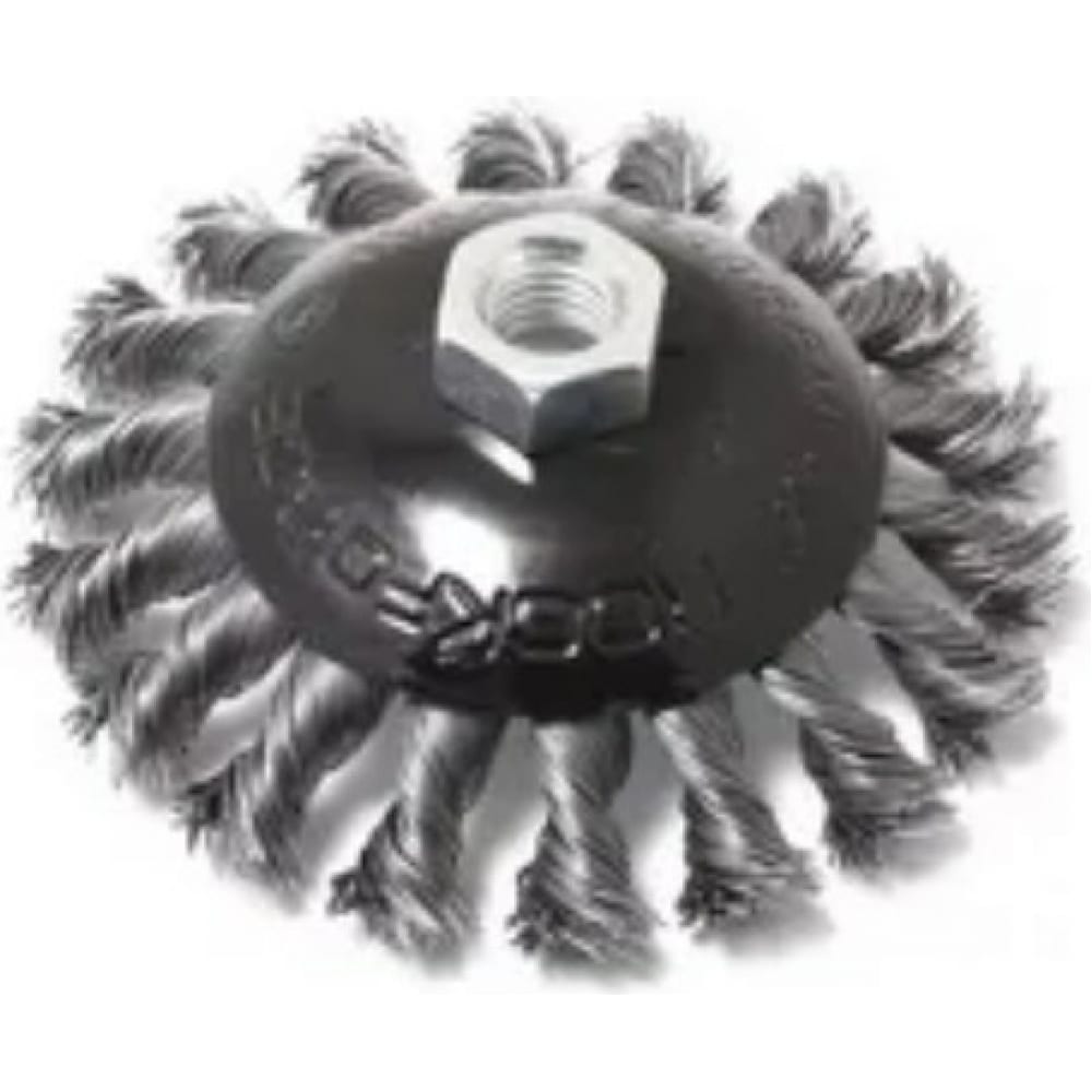 Стальная витая дисковая кордщетка для ушм Rockforce швабра плоская с вертикальным отжимом и водосгоном raccoon 2 насадки из микрофибры 39×12 см стальная ручка 130 см