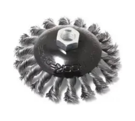 Изображение товара Кордщетка дисковая стальная витая, 200 мм, в блистере Rockforce RF-BWF108(29091)