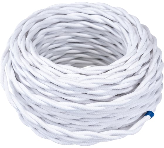 Изображение товара Витой провод-ретро Electraline 2х1,5 белый В1-424-71-20
