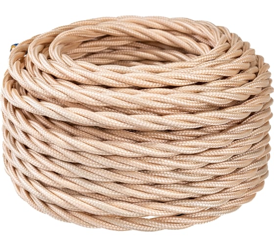 Изображение товара Витой провод-ретро Electraline 3х1,5 Песочное Золото В1-434-719-20