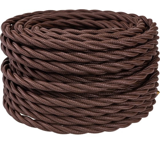 Изображение товара Витой провод-ретро Electraline 3х2,5 коричневый В1-435-72-20