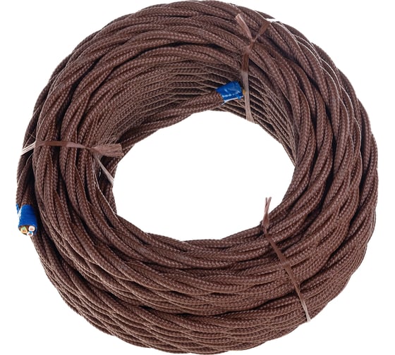 Изображение товара Витой провод-ретро Electraline 3х1,5 коричневый В1-434-72-20