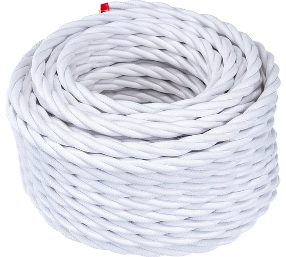 Изображение товара Витой провод-ретро Electraline 3х2,5 белый В1-435-71-20