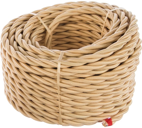 Изображение товара Витой провод-ретро Electraline 3х2,5 Песочное Золото В1-435-719-20 B1-435-719-20