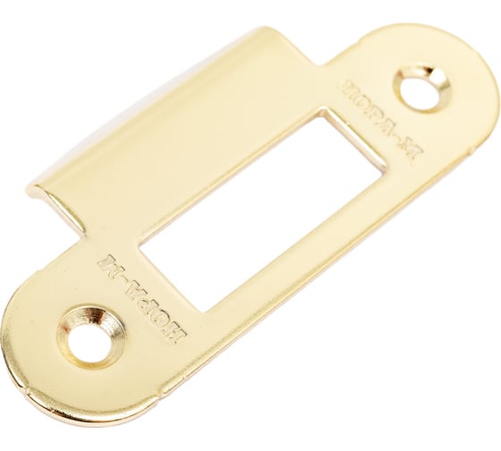 Изображение товара Ответная планка НОРА-М 504.18 золото 80 мм с заходом 8577