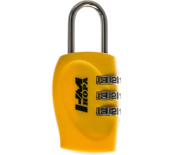 Изображение товара Навесной кодовый замок НОРА-М 504 желтый 14937