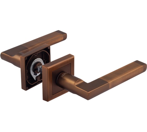 Изображение товара Дверная ручка НОРА-М 108К AL мат. кофе 15970