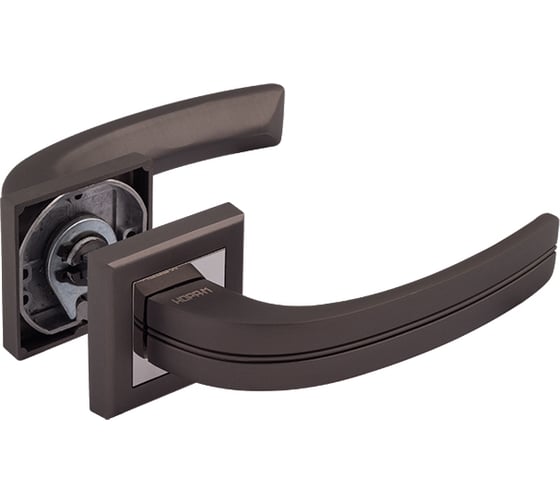 Изображение товара Дверная ручка НОРА-М 106К AL графит 16253