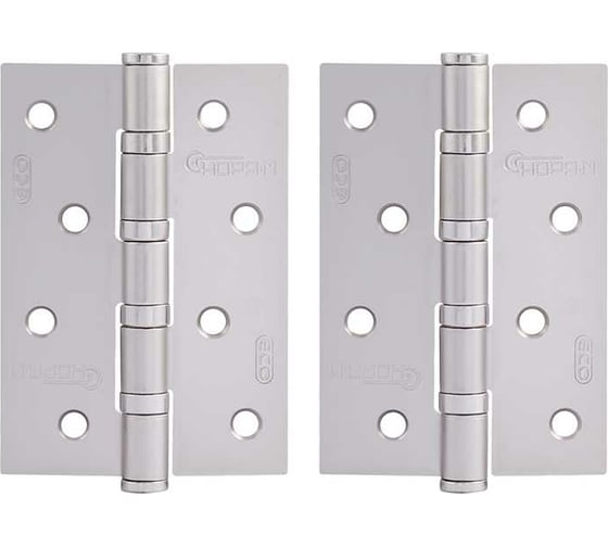 Изображение товара Универсальная петля ЕСО НОРА-М 4"-4ВВ FНР-ECO мат. хром. покр. 100х70х2,5 15435