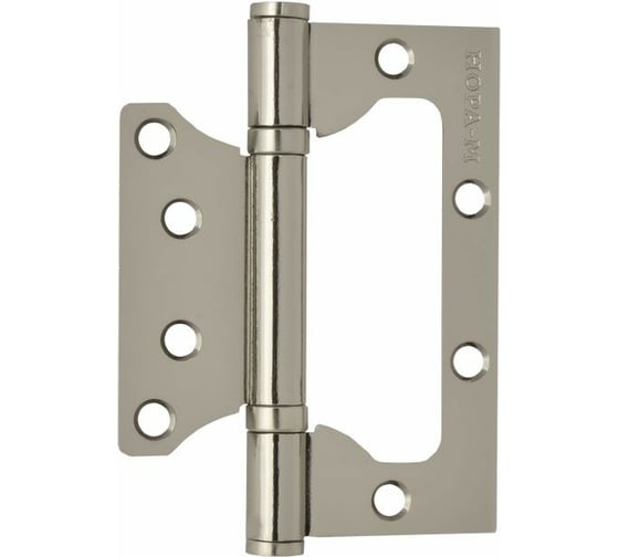 Изображение товара Универсальная накладная петля НОРА-М 800-4" FHP СP хром. покр. без колп. 100х75х2,5 14528