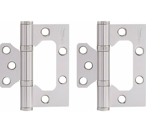 Изображение товара Универсальная накладная петля НОРА-М 800-3" FHP СP хром. покр. без колп. 75х63х2,5 3155