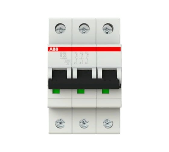 Изображение товара Автоматический выключатель ABB S203 3P 50А 6kA 2CDS253001R0505