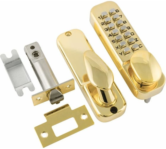 Изображение товара Кодовый замок НОРА-М 231 с фикс. золото 7327