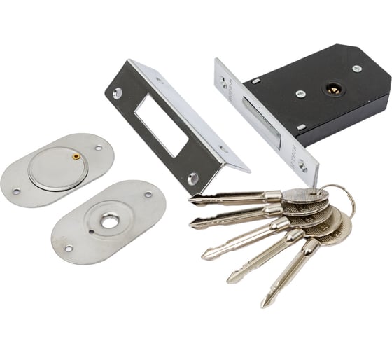 Изображение товара Врезной замок НОРА-М ЗВ-111 хром 5кл. 5314