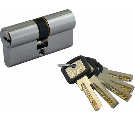 Изображение товара Цилиндровый механизм НОРА-М ЛПУ-60 30-30 хром 5345