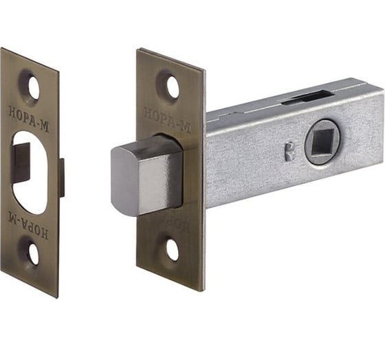 Изображение товара Дверная задвижка НОРА-М З-45 бронза 4023