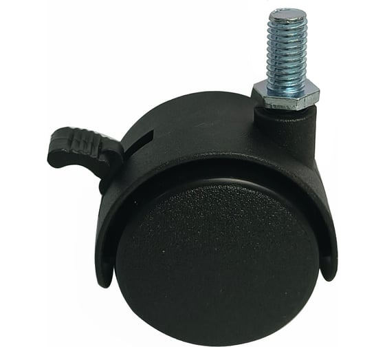 Изображение товара Колесная опора Brante 40 мм, на штыре, со стопором, пластик 107229