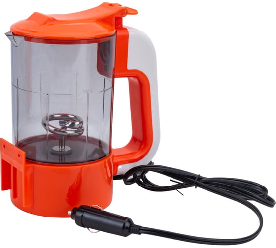 Изображение товара Автомобильный чайник Airline 12В прозрачный/оранжевый, пластик ABK-12-03