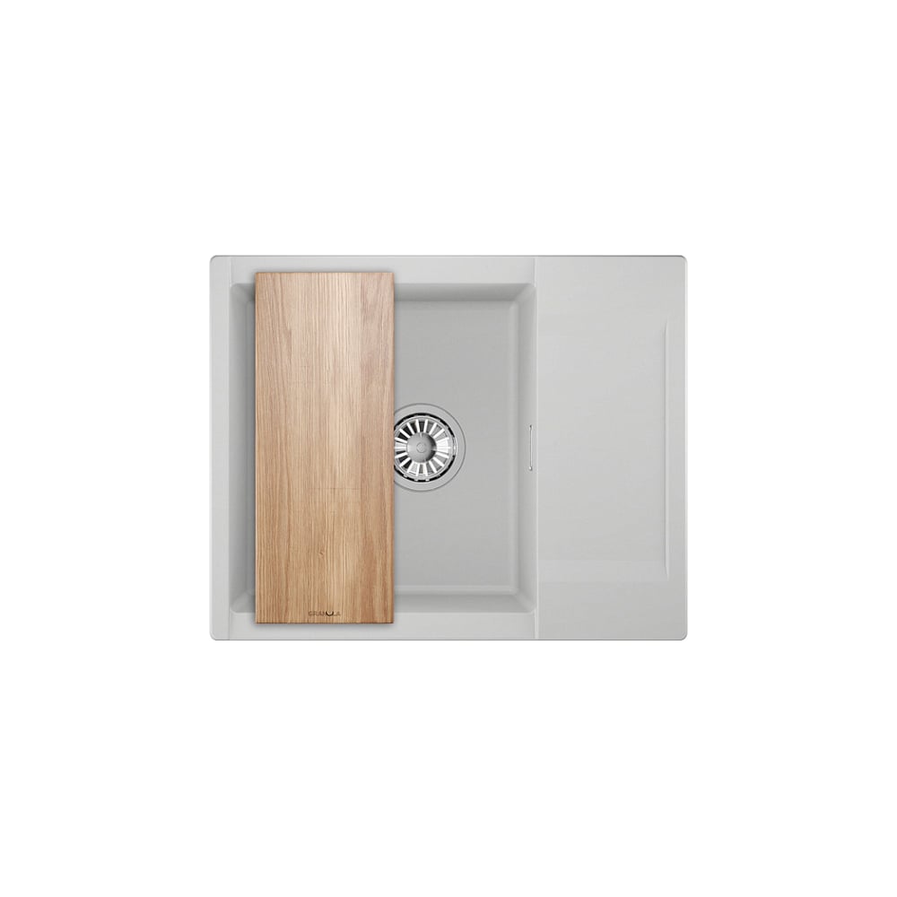 Изображение товара Кухонная мойка GRANULA Estetica 6202 арктик - угловая, врезная, кварц, матовая Изображение товара Кухонная мойка GRANULA Estetica 6202 арктик - угловая, врезная, кварц, матовая