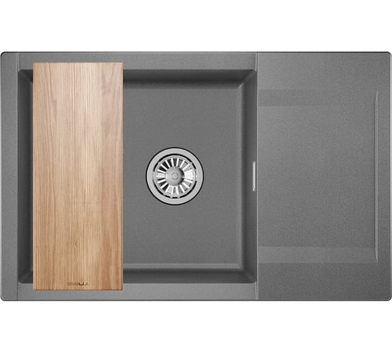 Изображение товара Мойка для кухни GRANULA Estetica 7807 графит 7807, ГРАФИТ