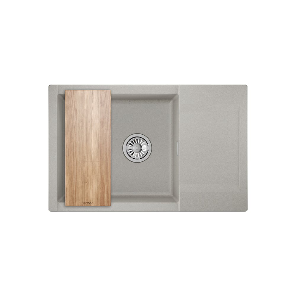 Изображение товара Кухонная мойка GRANULA Estetica 7807 базальт врезная прямоугольная
