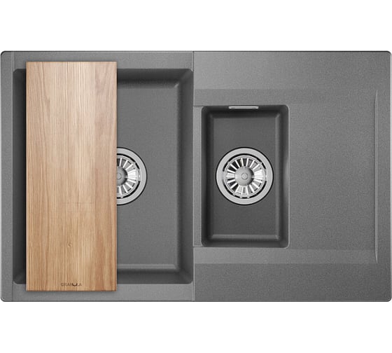Изображение товара Мойка для кухни GRANULA Estetica 7808 графит 7808, ГРАФИТ