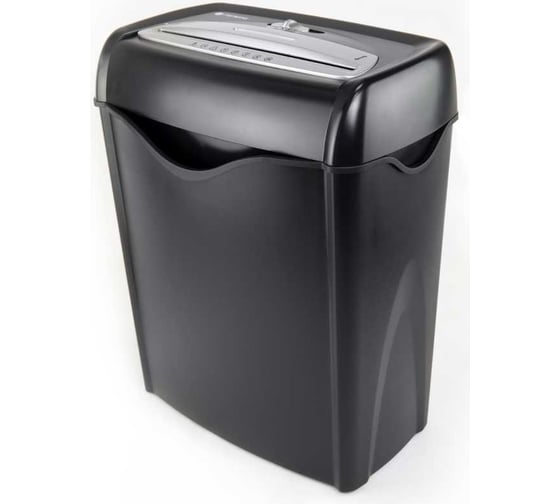 Изображение товара Уничтожитель документов, скоб, пластиковых карт ГЕЛЕОС фрагмент 5,9 мм, до 12 листов, секретность p-2, корзина 15 л УД15-2