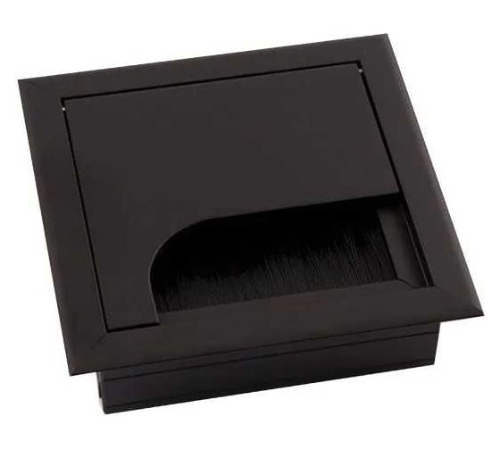 Изображение товара Пропуск для кабеля GTV Merida 80x80, черный LB-K80x80-20