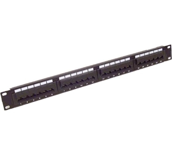 Изображение товара Патч-панель Ripo 19", 1u, 24 порта, категория 5е, 003-100007