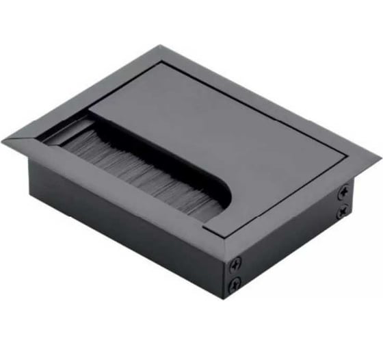 Изображение товара Пропуск для кабеля GTV Merida 80x100, черный LB-80x100-20