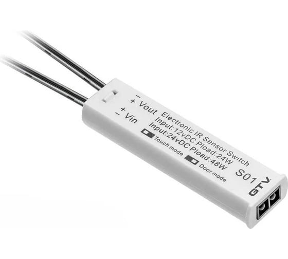 Изображение товара Сенсорный датчик движения GTV универсальный, 12V, белый, с встроенным диммером AE-WBBUNI-10DIM