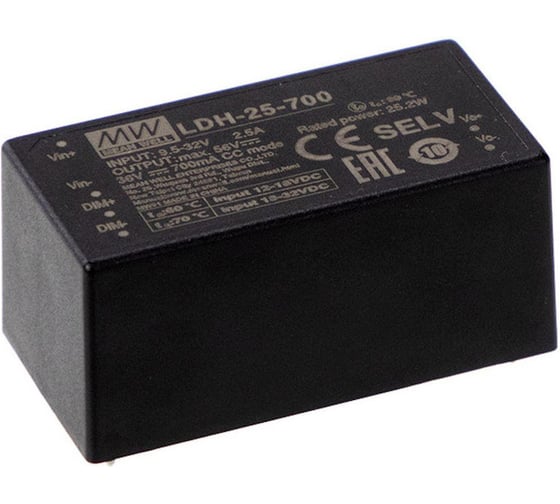 Изображение товара Модульный преобразователь Mean Well LDH-25-700 DC-DC Т03631607
