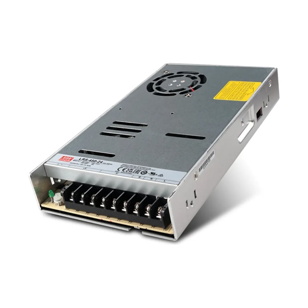 Изображение товара Источник питания Mean Well LRS-450-24 451W импульсный с защитой и встроенным вентилятором