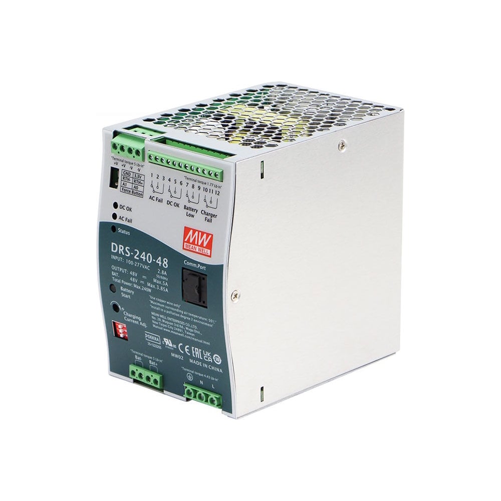 Изображение товара Источник питания Mean Well DRS-240-48 AC-DC для систем безопасности