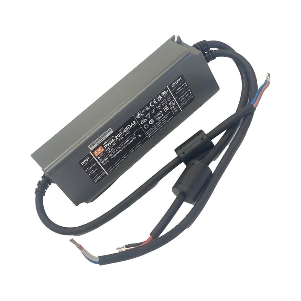 Изображение товара Сетевой преобразователь Mean Well PWM-200-48DA2 200 Вт 48 В IP 67 для промышленной установки