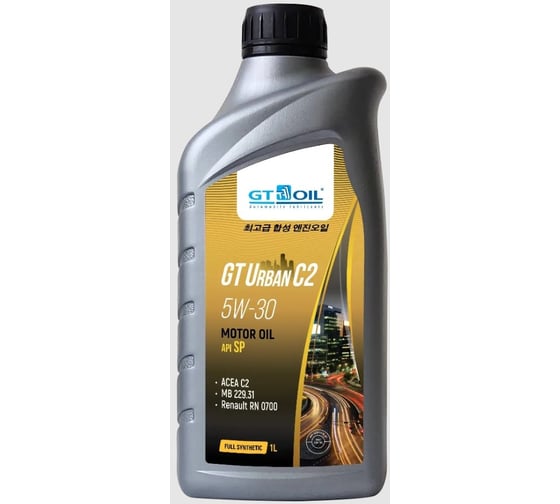 Изображение товара Масло GT OIL gt urban C2, sae 5W-30, API SP, 1 л 8809059409282